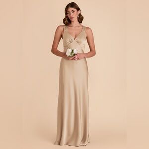 Birdy Grey Veronica Dress Matte Satin Gold